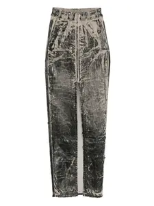 Юбка миди с кулиской Rick Owens DRKSHDW, черный