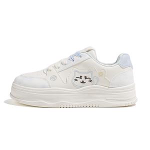 Женские низкие скейтерские кроссовки Abrasion Resistant, легкие и дышащие HUANQIU, бежевый синий