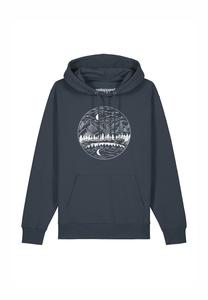 Толстовка с капюшоном MOUNTAINS BY NIGHT watapparel, антрацит