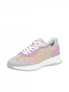 Rieker Низкие кроссовки сиреневого/пастельно-оранжевого/лилового/перламутрового цвета