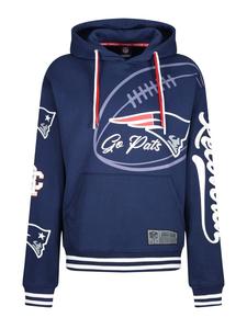 Толстовка Re:Covered Hoodie NFL Patriots Go Pats, темно-синий