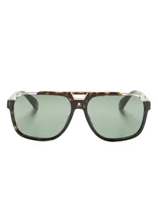 Солнцезащитные очки-пилоты с логотипом Philipp Plein Eyewear, коричневый