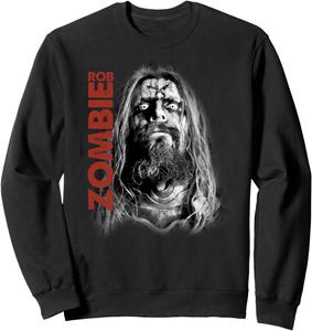 Толстовка Rob Zombie - Unmasked Face, черная (black 19-3911tcx), размер S