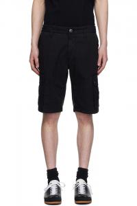 Шорты из стретч-сатина с хлопком Supima Stone Island, черный