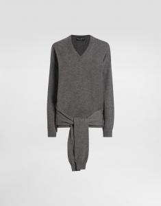 Пуловер из кашемира Dolce & Gabbana, серый