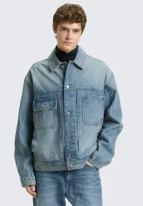 Свободный крой с джинсовой курткой eingriffstaschen. Tom Tailor Denim, Tinted Blue Denim
