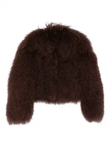 Куртка из овчины с кудрявым ворсом Salvatore Santoro, коричневый
