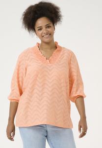 Блуза Kaffe Curve KCVITANA, Peach Nectar/Orange