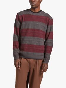 Полувер с воротником-гольф и фактурной полоской в цвете midnight Brixton, Black Port Stripe