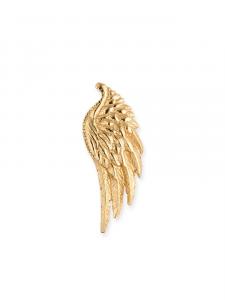 Серьга-гвоздик с мотивом крыла Emanuele Bicocchi, золотой