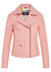 Женская винтажная черная кожаная куртка байкера в стиле Брандо Infinity Leather