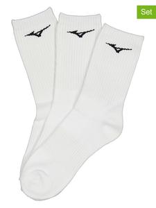 Mizuno Комплект из 3 спортивных носков белого цвета