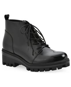 Женские ботильоны Tariq на толстой подошве со шнуровкой White Mountain, Black Patent