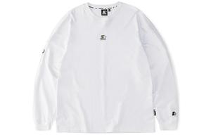 Прямая футболка с длинным рукавом унисекс STARTER, белая