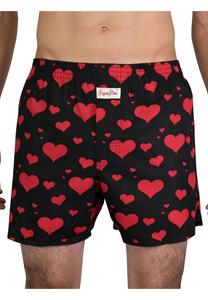Боксеры-боксеры с широким принтом Sugar Pine, цвет Herzen Schwarz Herren