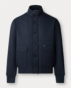 Мужская куртка-блузон на пуговицах Façonnable, синий