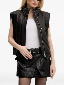 Кожаный жилет Dario IRO, черный