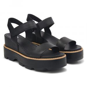 Босоножки на танкетке с Y-образными ремешками Joanie IV Sorel, black/sea salt