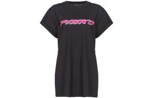 Футболка из хлопка с логотипом PINKO, черная