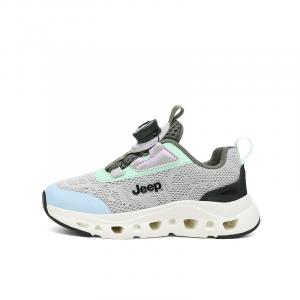 Дышащие, легкие, амортизирующие, нескользящие низкие детские кроссовки для бега Jeep, серый