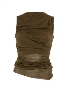 Драпированный топ Irina Soeur, зеленый