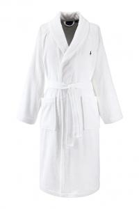 Белый хлопковый халат POLOPLAY Ralph Lauren