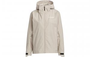 Водонепроницаемая и ветрозащитная ветровка женская бежевая умбра Adidas