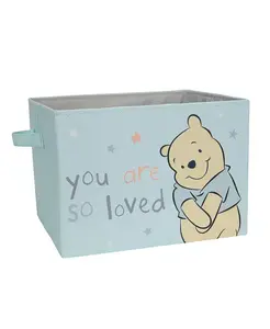 Складная корзина/контейнер для хранения вещей с изображением Винни-Пуха синего цвета от Disney Baby Lambs & Ivy, blue