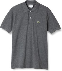 Мужская рубашка-поло LACOSTE L1264 Классическая рубашка-поло с коротким рукавом (меланжевая пряжа), пепельный