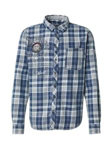 Рубашка на пуговицах классического кроя CAMP DAVID, Indigo