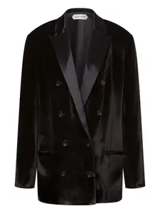 Двубортный блейзер Alberta Ferretti, черный