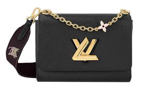 LOUIS VUITTON Эпидермальная кожаная сумка через плечо