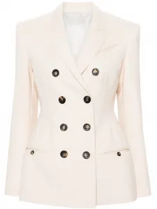 Двубортный блейзер Philosophy Di Lorenzo Serafini, нейтральный