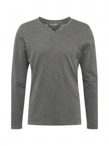 JACK & JONES Лонгслив Regular fit в темно-сером цвете