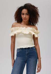 Футболка с принтом Anna Field, кремовый