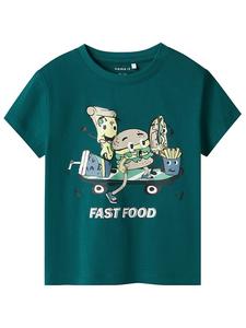 Футболка name it, темно-зеленый