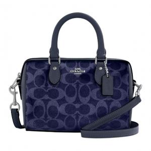 COACH Темно-синяя женская сумка через плечо