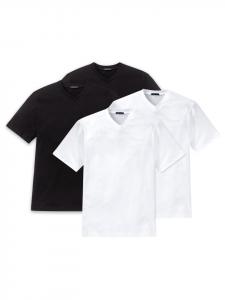 Набор из 4 футболок, черно-белые