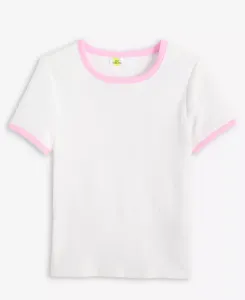 Футболка Rib для маленьких и больших девочек Epic Threads, белый