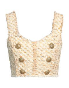 Кроп-топ Balmain, бежевый