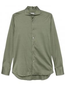 Canali рубашка на пуговицах, зеленый