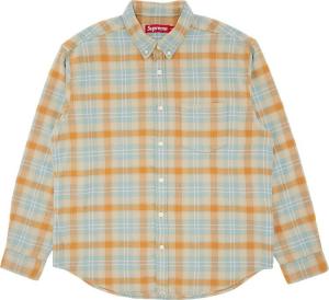 Рубашка Supreme Plaid Flannel 'Tan', загар