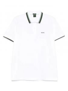 Рубашка-поло BOSS из хлопка, белый