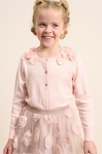 Кардиган с цветочной отделкой Angel & Rocket, розовый