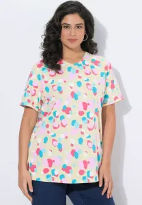 Rundhals, halbarm/// футболка с принтом Ulla Popken, Pale Yellow