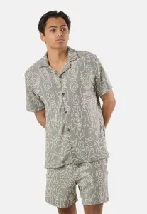 Рубашка с коротким рукавом для курортного сезона Denim Factory, Olive White