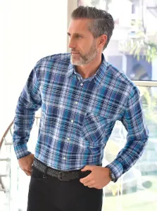 Классическая рубашка в клетку Classic, синий