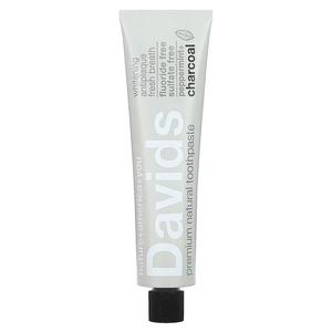 Зубная паста Davids Natural Toothpaste мята + уголь, 149 г