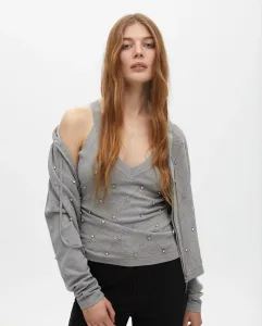 Женский кардиган с капюшоном и молнией Lola Casademunt, серый