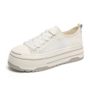 Нескользящие, износостойкие, дышащие низкие кроссовки для скейтбординга для женщин O.L, Beige